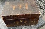 Antieke houten theekist 16/11/8 opknappertje, Ophalen of Verzenden