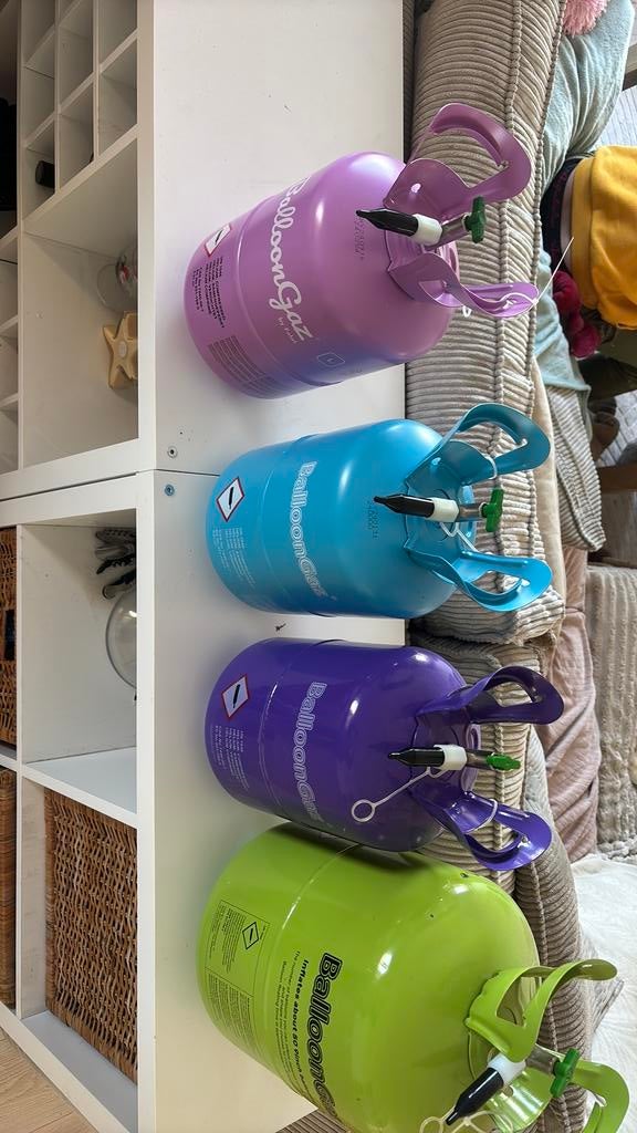 Helium voor balonnen, Ophalen, Gebruikt