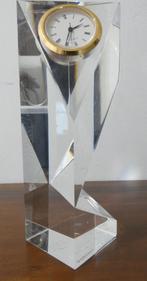 Vintage plexiglas bureauklok ontwerp 80s 90s [1492], Ophalen