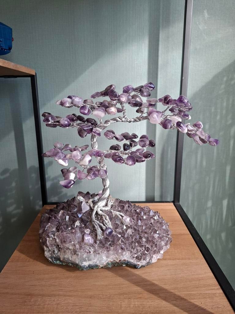 Edelstenen amethist boom, Ophalen of Verzenden