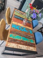 Complete eettafel te koop met 4 stoelen, Ophalen, Overige materialen, Eettafel