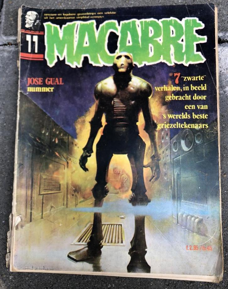 2 Macabre horror stripmagazines griezelbladen jaren '70, Boeken, Strips | Comics, Gelezen, Meerdere comics, Europa, Ophalen of Verzenden