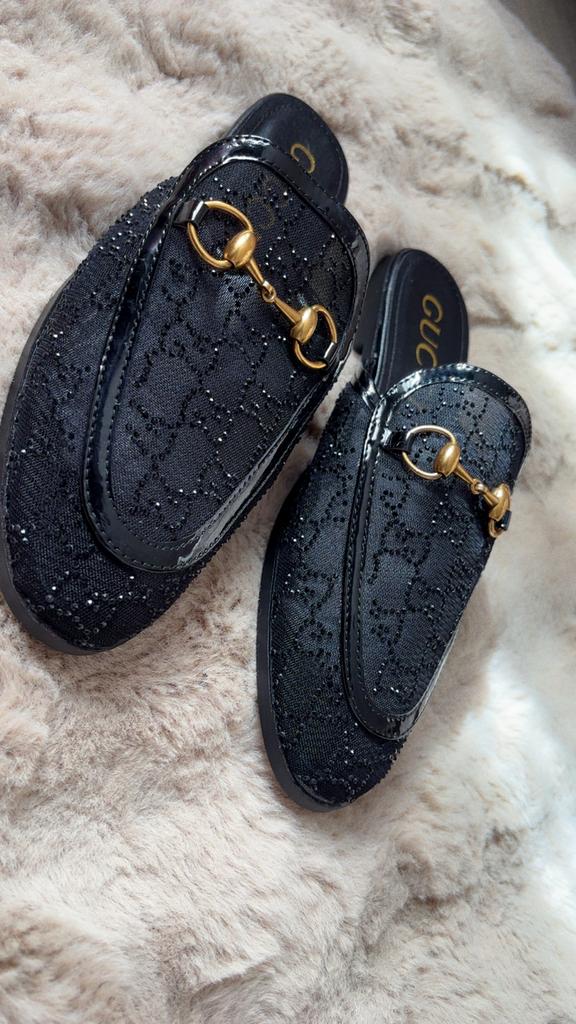 Nieuwe Gucci muiltjes - Maat 42 valt (41), Ophalen of Verzenden, Nieuw, Zwart, Loafers