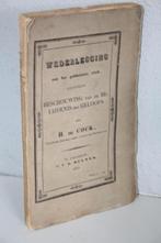 H. de Cock - Wederlegging van het goddeloze stuk (1835), Ophalen of Verzenden, Gelezen, Christendom | Protestants