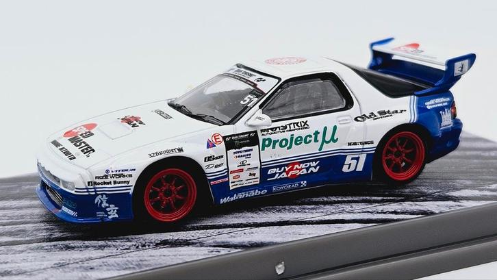 Tarmac Pandem Mazda RX7 FC3S Drift 1:64, Hobby en Vrije tijd, Modelauto's | Overige schalen, Nieuw, Auto, Ophalen of Verzenden