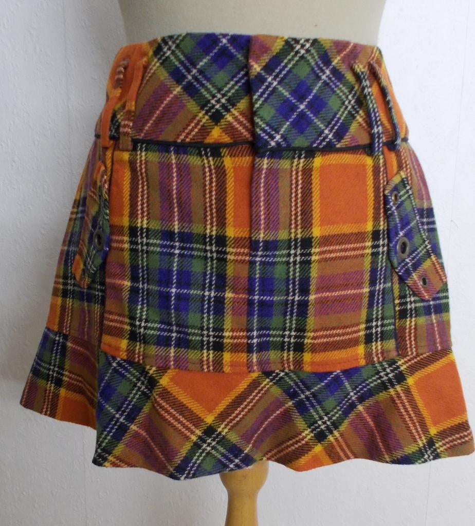 Ibiza/hippie apart ruit rokje! M, Maat 38/40 (M), Overige kleuren, Verzenden, Zo goed als nieuw