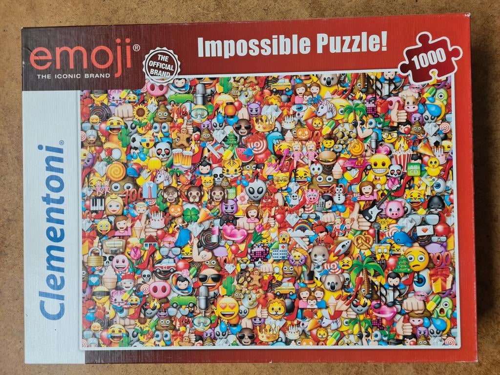 Clementoni Emoji Impossible puzzel, Ophalen of Verzenden, 500 t/m 1500 stukjes, Zo goed als nieuw