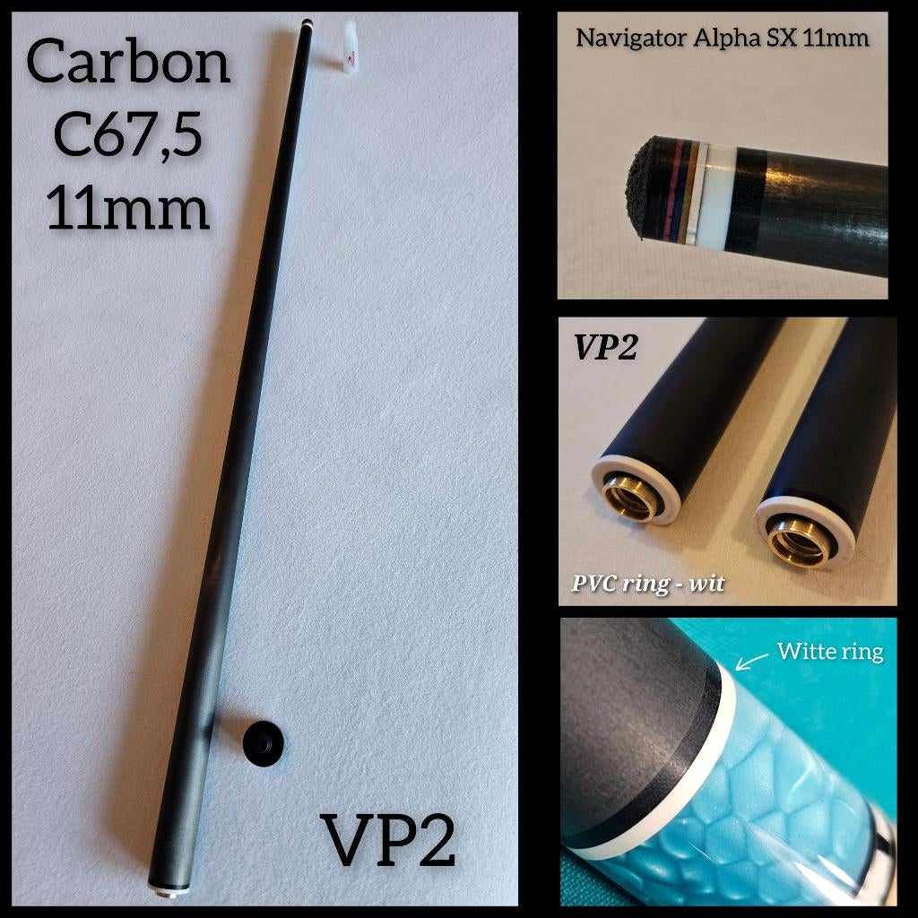 Carbon C67,5 Navigator SX - 11mm top voor Longoni VP2, Ophalen of Verzenden, Nieuw, Keu of Ballen