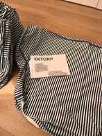 Ektorp hoesen blauw wit fauteuil Simris, Eenpersoons, 75 tot 100 cm, Ophalen of Verzenden, Zo goed als nieuw