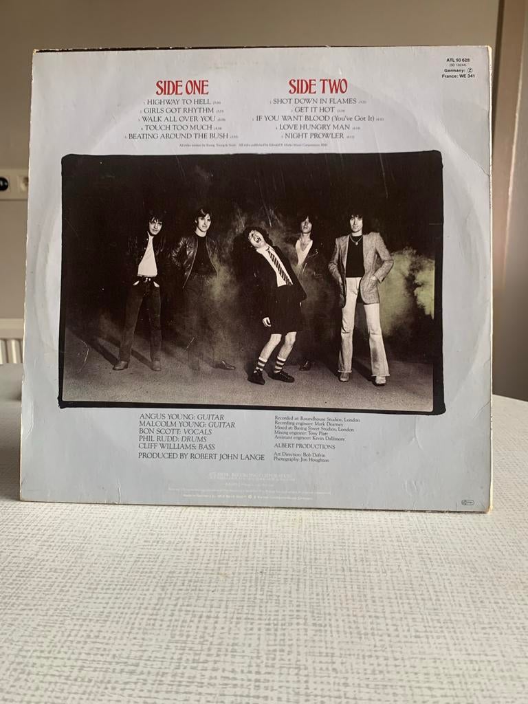 AC/DC - Highway to Hell LP - 1979 Duitse Persing, Ophalen of Verzenden, Gebruikt, 12 inch, Rock-'n-Roll