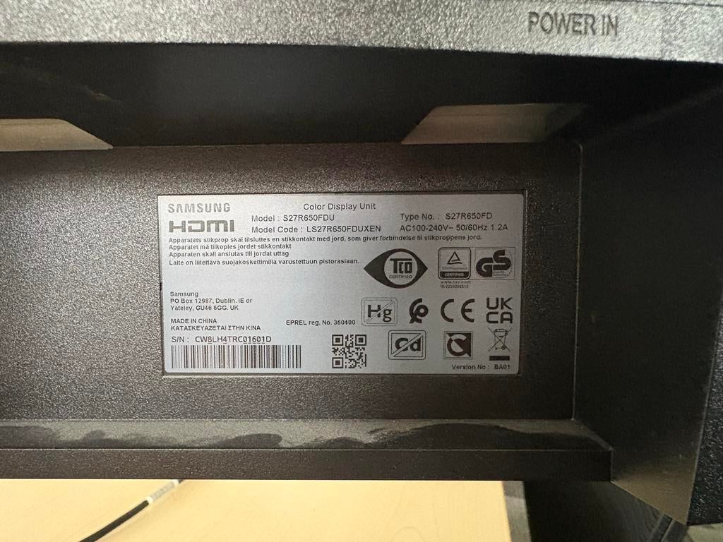 Samsung S27R650FD Monitor - Zo goed als nieuw!, Computers en Software, Monitoren, Ophalen, Zo goed als nieuw, Full HD, HDMI