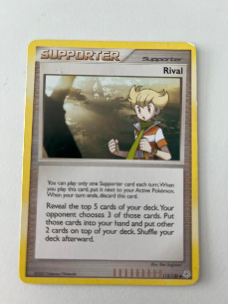 Pokémon Supporter Rival Kaart - 113/130, Ophalen of Verzenden, Zo goed als nieuw, Losse kaart