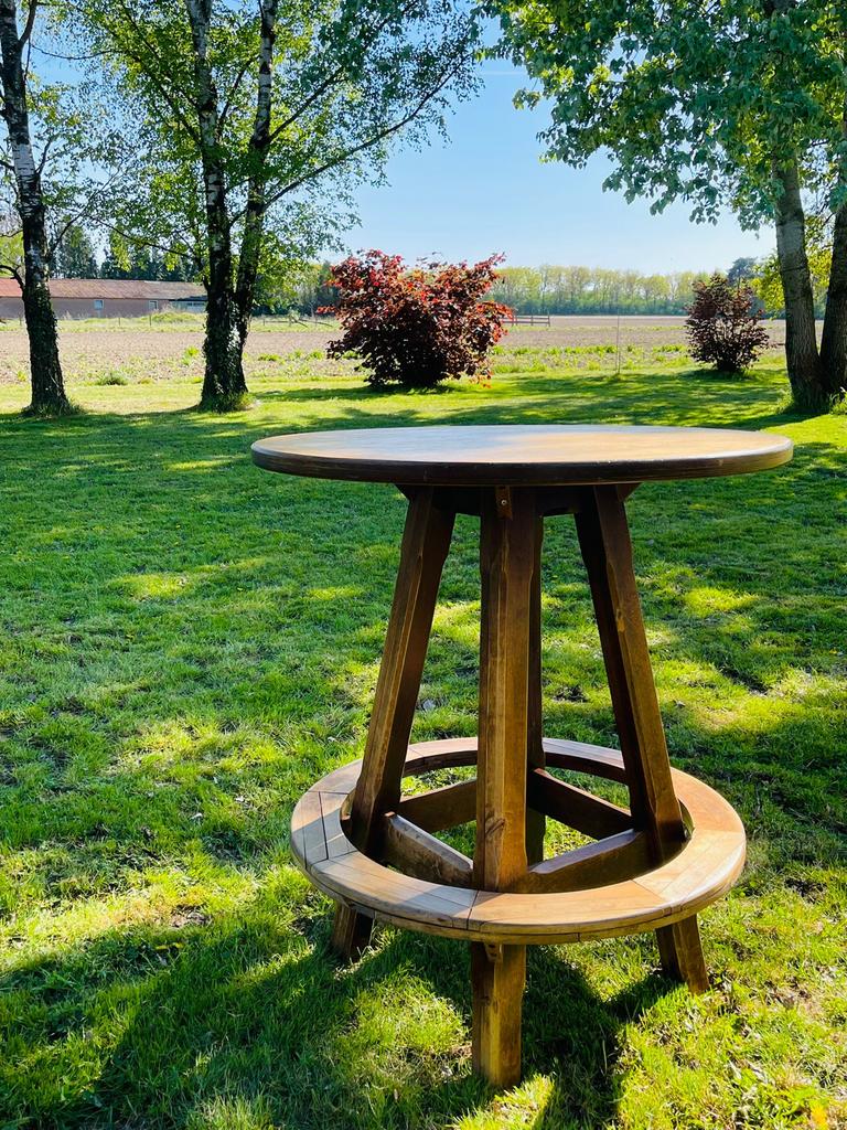 Houten bartafel / statafel/kaart tafel/poker tafel, Ophalen, Gebruikt