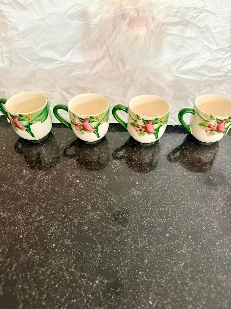 GIEN VOLUPTÉ KOFFIEKOPJES EN SCHOTEL, Huis en Inrichting, Ophalen, Zo goed als nieuw, Overige stijlen, Kop(pen) en/of Schotel(s)