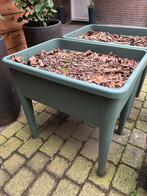 2x mooie grote moestuinbakken op poten incl grond, Ophalen, Zo goed als nieuw