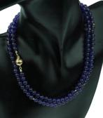 Amethist edelsteen ketting dames 14k gouden bol slot, Voordeelsieraden, Verzenden, Zo goed als nieuw, Met edelsteen