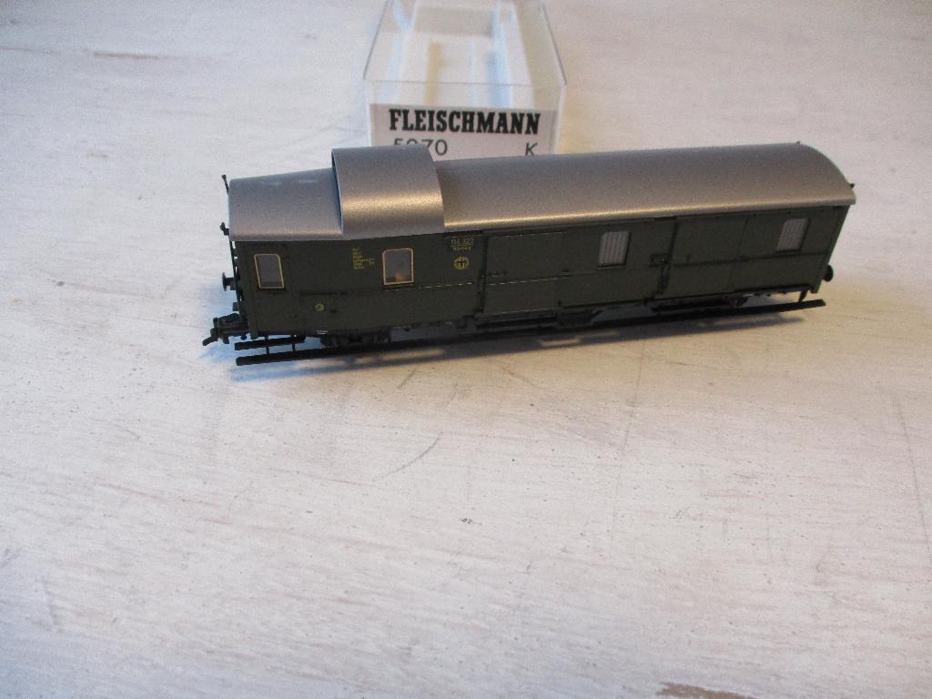 Fleischmann Bagage Rijtuig DR no 5070 K, Ophalen, Gelijkstroom, Fleischmann, Wagon