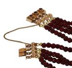 Granaat antieke vintage armband 14k gouden fraai slot dames, Sieraden, Tassen en Uiterlijk, Antieke sieraden, Verzenden, Goud