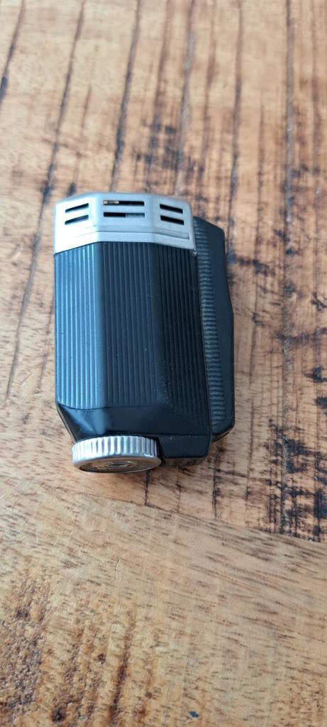 Vintage IMCO Aansteker - Zwart met Zilveren Details, Ophalen, Gebruikt, Aansteker
