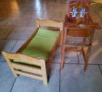 poppenbed en leuke poppenstoel, Ophalen of Verzenden, Gebruikt, Overige typen