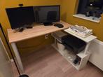White Corner Office Desk / Hoek Bureau Wit, Huis en Inrichting, Bureaus, Ophalen, Zo goed als nieuw, Bureau