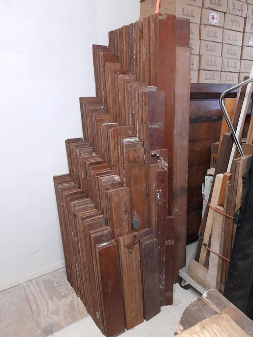 Tropisch hardhout. Merbau vloerdelen., Doe-het-zelf en Verbouw, Hout en Planken, Gebruikt, Balk, Overige houtsoorten, 200 tot 250 cm