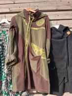 Fleece jas met uniek design, handgemaakt in Nepal., Kleding | Dames, Maat 38/40 (M), Blauw, Nieuw, Ophalen of Verzenden