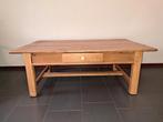 Grenen salon tafel, Ophalen, 100 tot 150 cm, Zo goed als nieuw, 25 tot 50 cm