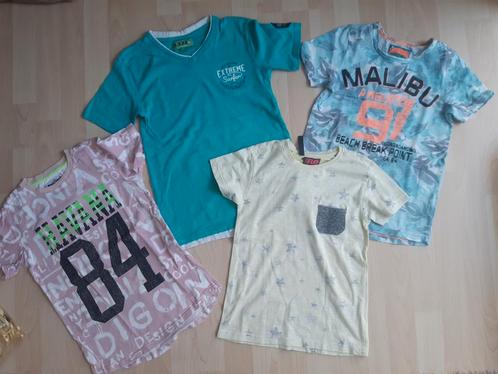 4 Mooie t-shirts Vingino D-Rak en Like Flo maat 128, Kinderen en Baby's, Kinderkleding | Maat 128, Gebruikt, Jongen, Shirt of Longsleeve