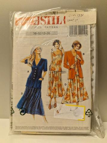 Vintage Naaipatroon Juni 1991 - Maat 38-52/12-26 beschikbaar voor biedingen
