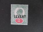 A19260: British Levant EVII 2 d, Postzegels en Munten, Ophalen