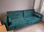Groene slaapbank - comfortabel en stijlvol!, Huis en Inrichting, Banken | Bankstellen, Ophalen, 150 tot 200 cm, Tweepersoons, 75 tot 100 cm