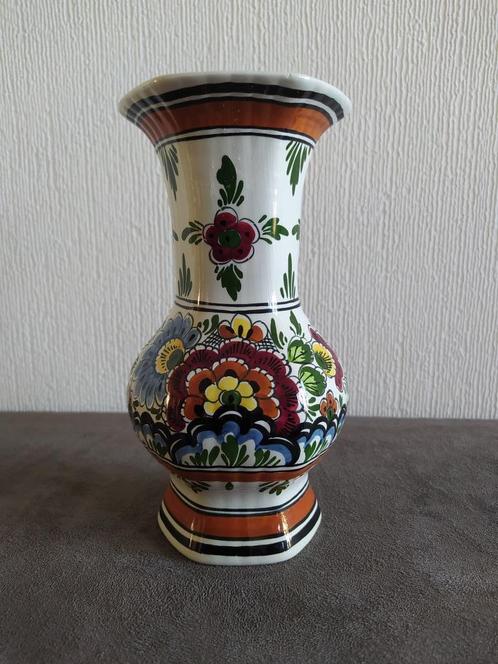 Vintage Polychroom vaas Holland, Antiek en Kunst, Antiek | Vazen, Ophalen of Verzenden