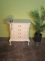 Antieke Commode met Houtsnijwerk, Huis en Inrichting, Brocante, queen ann, vintage, 50 tot 75 cm, Gebruikt, Eikenhout