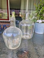 Twee glazen dame-jeannes / demijohns – vintage woondecoratie, Ophalen