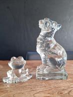 vintage glazen Goebel dieren-figuren schnautser hond kikker, Ophalen of Verzenden, Zo goed als nieuw, Dier