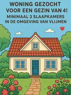 Huurwoning gezocht! Omgeving Vlijmen