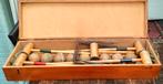 Antiek houten croquet set. Voor 8 spelers. Compleet., Vijf spelers of meer, Ophalen, Gebruikt, JOSCO Made in Belgium
