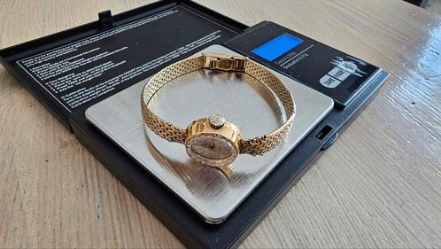 Mooi QUATRE FILS 14k 585 19,5 GRAM WERKT NIET, Sieraden, Tassen en Uiterlijk, Horloges | Dames, Gebruikt, Polshorloge, Overige merken