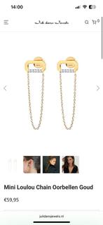 Juli dans jewels oorbellen lou lou, Sieraden, Tassen en Uiterlijk, Oorbellen, Ophalen of Verzenden, Zo goed als nieuw, Knopjes of Stekers