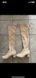 Overknie laarzen, Kleding | Dames, Schoenen, Hoge laarzen, Beige, Nieuw, Ophalen of Verzenden