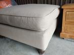 Hocker voetenbank koloniaal zandkleurig beige, Ophalen, Hout, Koloniaal, 75 tot 100 cm