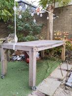 Tuintafel met graniet blad, Tuin en Terras, Tuintafels, Ophalen, Gebruikt, Rechthoekig, Hout