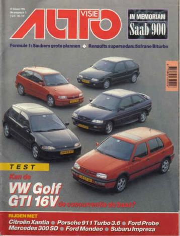 Autovisie 5 1993 : Ford Escort RS2000 - VW Golf GTI 16V