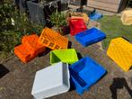 Plastic Kratten - Diverse Kleuren en Maten, Doe-het-zelf en Verbouw, Kratten en Dozen, Ophalen, Gebruikt, Opvouwbaar, Minder dan 35 cm