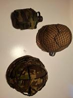 Legerhelmen en veldfles, Ophalen of Verzenden, Overige soorten, Overige gebieden, Helm of Baret