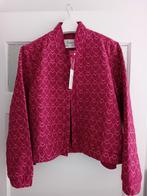 Bordeauxrood jasje met roze hartjes - Azurro, Kleding | Dames, Azzurro, Maat 42/44 (L), Ophalen of Verzenden, Zo goed als nieuw