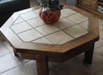eiken salontafel met tegels, Huis en Inrichting, Ophalen, 100 tot 150 cm, Eikenhout, 50 tot 100 cm