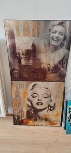 2x marilin Monroe 50x50, Huis en Inrichting, Woonaccessoires | Schilderijen, Tekeningen en Foto's, Ophalen of Verzenden, 50 tot 75 cm