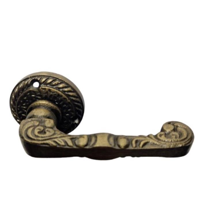 Set deurklinken Gregorian RD Antiek Messing | Gegrepen, Huis en Inrichting, Woonaccessoires | Overige, Nieuw, Ophalen of Verzenden